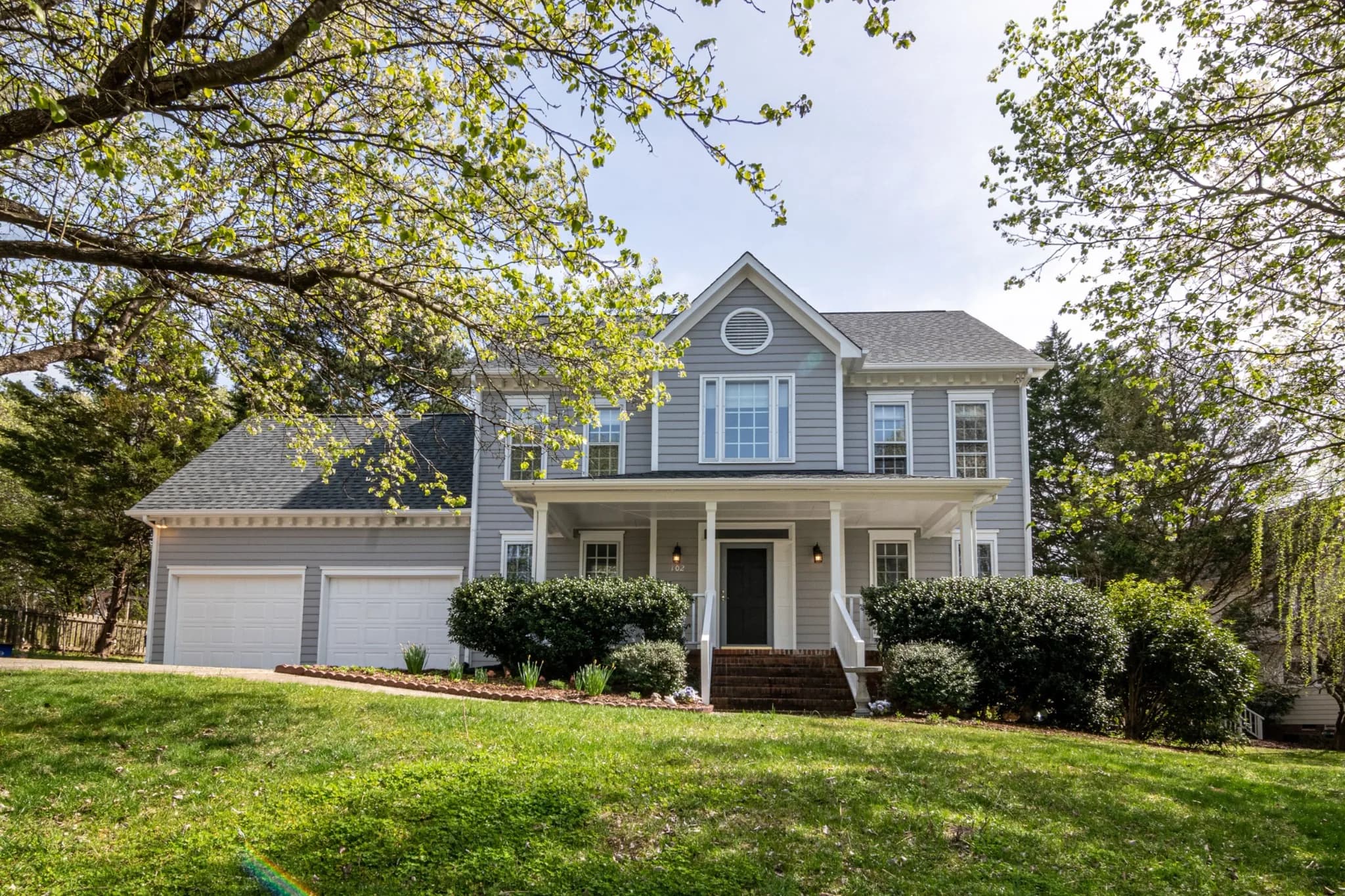 Exterior house painting two story home